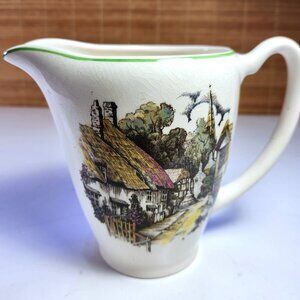 Lord Nelson Ware Pitcher Water Jug England Country Cottage Scene Ellijah Cotton